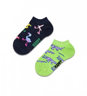 Happy Socks 2-Pack Animals Low Socken Kinder Navy | Schweiz 13486NJHY