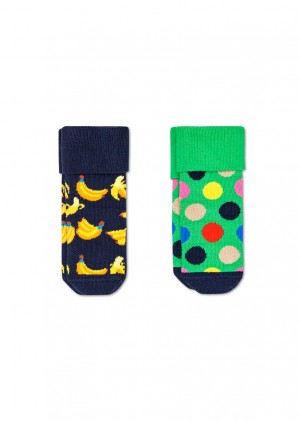 Happy Socks 2-Pack Banana Terry Socken Kinder Mehrfarbig | Schweiz 09763TFZE