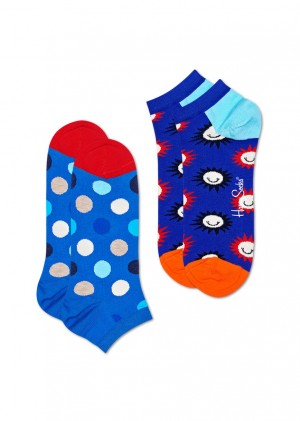 Happy Socks 2-Pack Big Dot Low Socken Unisex Mehrfarbig | Schweiz 89016TYHO