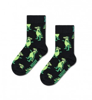 Happy Socks 2-Pack Dino Socken Kinder Schwarz | Schweiz 23794HQWK