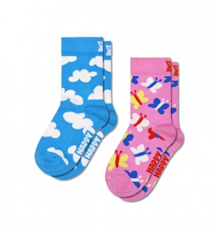 Happy Socks 2-Pack Flying High Socken Kinder Rosa | Schweiz 10624HMZL