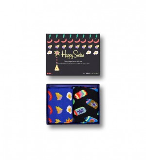 Happy Socks 2-Pack Friday Night Socks Gift Set Unisex Schwarz | Schweiz 20938GDIK