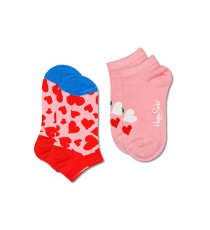 Happy Socks 2-Pack Hearts Low Socken Kinder Mehrfarbig | Schweiz 26047NPBW