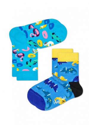 Happy Socks 2-Pack Poolparty Socken Kinder Hellblau | Schweiz 97062GZKD