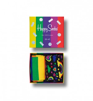 Happy Socks 2-Pack Pride Socks Gift Set Unisex Gelb | Schweiz 69247UCDX