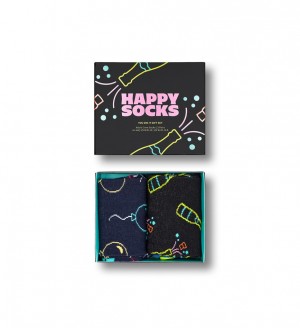 Happy Socks 2-Pack You Did It Socks Gift Set Unisex Schwarz | Schweiz 84710TVJQ