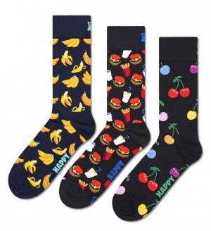 Happy Socks 3-Pack Klassische Banana Socken Unisex Navy | Schweiz 93805RQZN