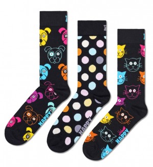 Happy Socks 3-Pack Klassische Dog Socken Unisex Navy | Schweiz 39274FIWR