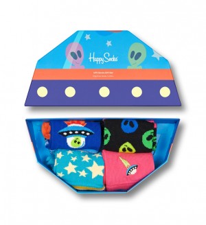 Happy Socks 4-Pack Space Socks Gift Set Kinder Blau | Schweiz 96102PVOY