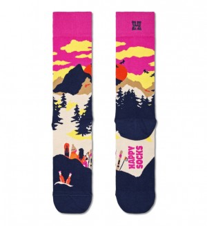 Happy Socks After Ski Socken Unisex Dunkelrosa | Schweiz 69021UOMG