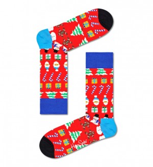 Happy Socks All I Want For Christmas Socken Unisex Rot | Schweiz 41623NVMH