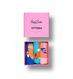 Happy Socks Amber Vittoria Gift Set Unisex Rosa | Schweiz 95483FGEB