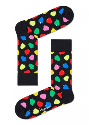 Happy Socks Apple Socken Unisex Schwarz | Schweiz 28514SITV