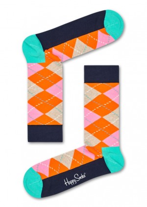 Happy Socks Argyle Socken Unisex Orange | Schweiz 41293XGAL