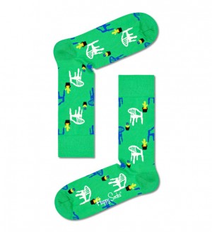 Happy Socks Balcony Socken Unisex Grün | Schweiz 73514GUXA