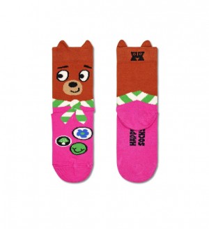 Happy Socks Bear Scout Socken Kinder Dunkelbraun | Schweiz 42153ZTNY