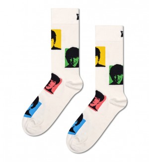 Happy Socks Beatles Silhouettes Socken Unisex Weiß | Schweiz 45768LBQD