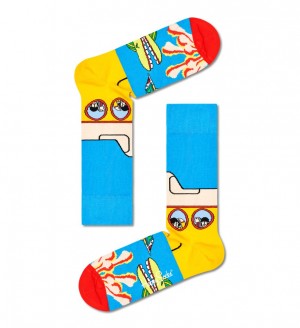 Happy Socks Beatles Yellow Submarine Socken Unisex Türkis | Schweiz 92758BSCY