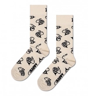 Happy Socks Bee Socken Unisex Weiß | Schweiz 65813MEQB