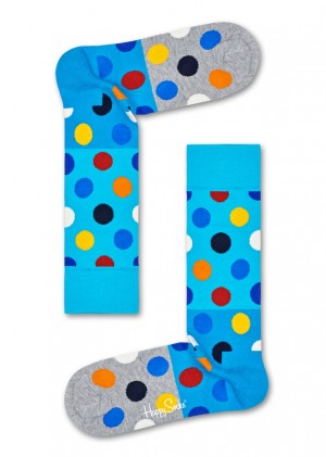 Happy Socks Big Dot Block Socken Unisex Hellblau | Schweiz 29381HWSQ