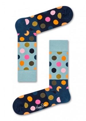 Happy Socks Big Dot Block Socken Unisex Grün | Schweiz 28406SVPD