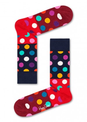 Happy Socks Big Dot Block Socken Unisex Navy | Schweiz 84153OXVG