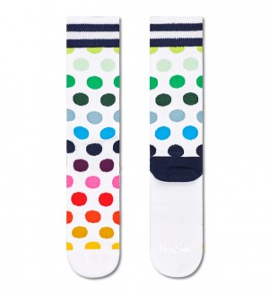 Happy Socks Big Dot Crew Socken Unisex Weiß | Schweiz 40739RVIY