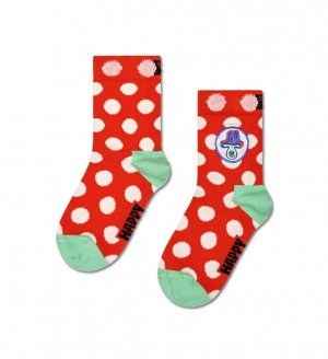 Happy Socks Big Dot Socken Kinder Rot | Schweiz 37846SQVN