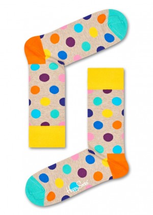 Happy Socks Big Dot Socken Unisex Beige | Schweiz 01653KQVY