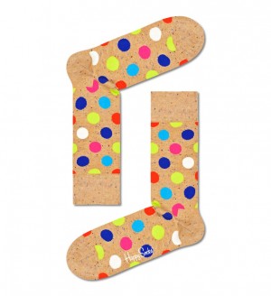 Happy Socks Big Dot Socken Unisex Beige | Schweiz 10456NJUB