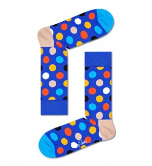 Happy Socks Big Dot Socken Unisex Blau | Schweiz 41950FMDK