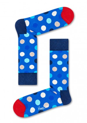 Happy Socks Big Dot Socken Unisex Blau | Schweiz 43085LZCJ