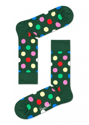 Happy Socks Big Dot Socken Unisex Dunkelgrün | Schweiz 79061ICVT