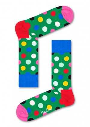 Happy Socks Big Dot Socken Unisex Grün | Schweiz 15246JWKA