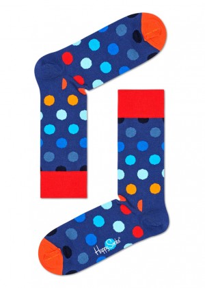 Happy Socks Big Dot Socken Unisex Navy | Schweiz 16729GKZP