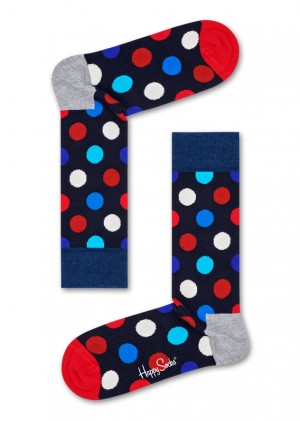 Happy Socks Big Dot Socken Unisex Navy | Schweiz 92417EPBL