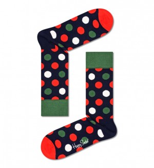 Happy Socks Big Dot Socken Unisex Navy | Schweiz 54293CHND