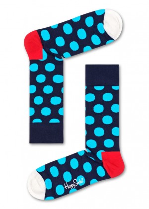 Happy Socks Big Dot Socken Unisex Navy | Schweiz 09764LEGR