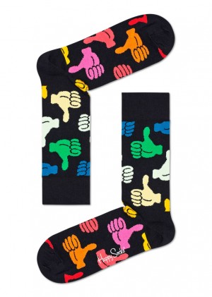 Happy Socks Big Thumbs Up Socken Unisex Schwarz | Schweiz 05861YGKT