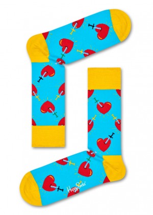 Happy Socks Broken Heart Socken Unisex Türkis | Schweiz 60934DLJP