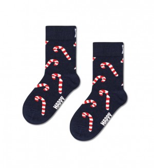 Happy Socks Candy Cane Socken Kinder Navy | Schweiz 85947MHKO