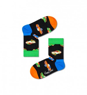 Happy Socks Car Socken Kinder Schwarz | Schweiz 10352BOVF