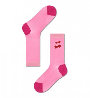 Happy Socks Caroline Crew Socken Unisex Rosa | Schweiz 56410NHPT