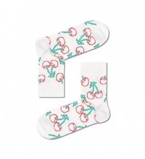 Happy Socks Cherry 1/2 Crew Socken Unisex Rosa | Schweiz 96170EVNQ