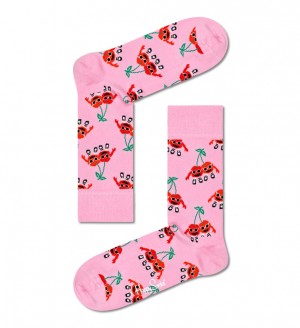 Happy Socks Cherry Mates Socken Unisex Hellrosa | Schweiz 96305SUWC