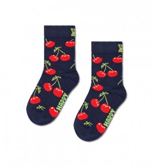 Happy Socks Cherry Socken Kinder Navy | Schweiz 65739VZXT