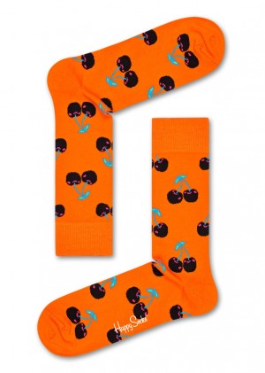 Happy Socks Cherry Socken Unisex Orange | Schweiz 90318HAWS