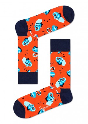 Happy Socks Clean Elephant Socken Unisex Rot | Schweiz 95861FNJU