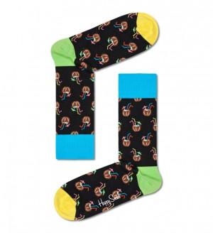 Happy Socks Coconut Cocktail Socken Unisex Schwarz | Schweiz 47589MKDC