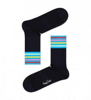 Happy Socks Colour Cuff 3/4 Crew Socken Unisex Mehrfarbig | Schweiz 45629HMJQ